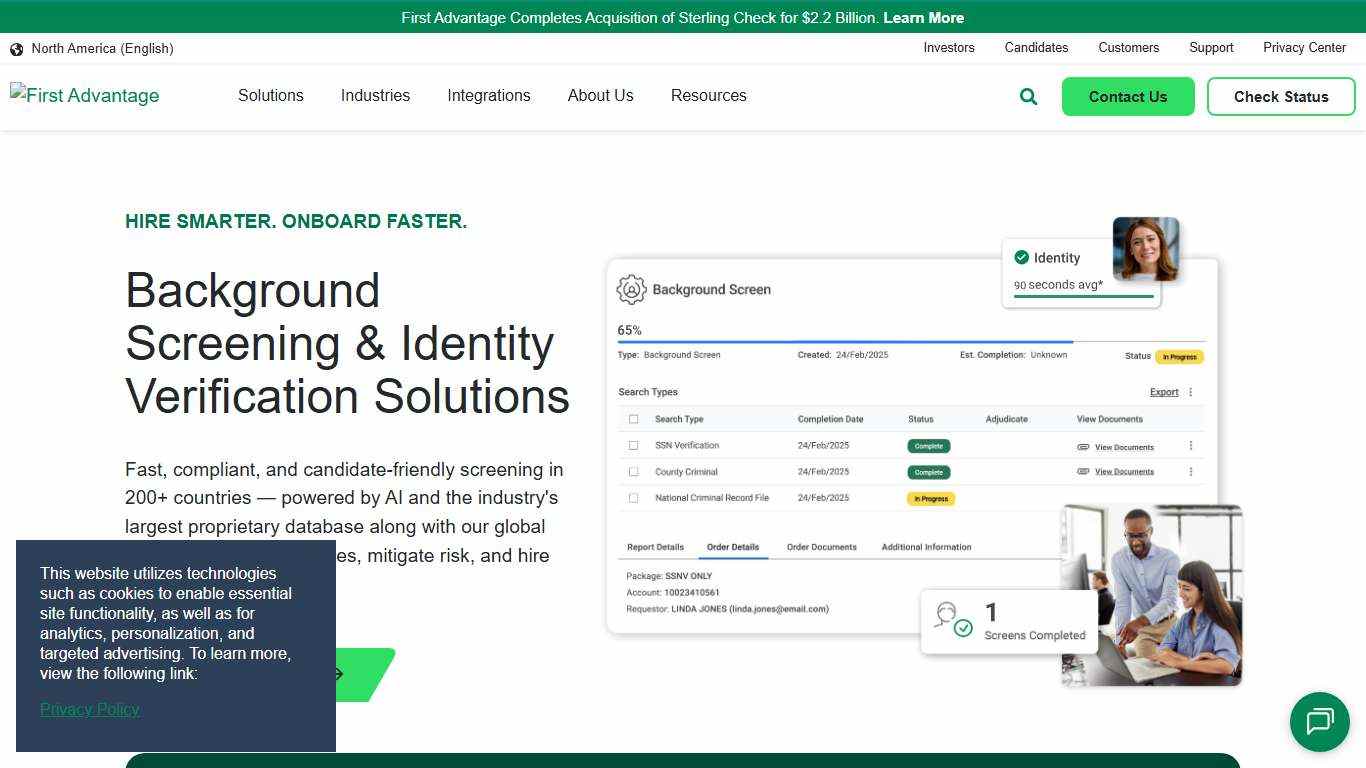 Global Background Checks & Screenings | First Advantage